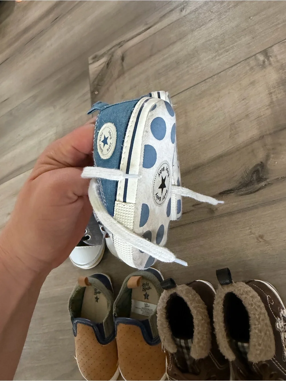 Baby Boy Casual Shoe Bundle - Grey Red, Blue, Brown, Tan Options sizes 1-2